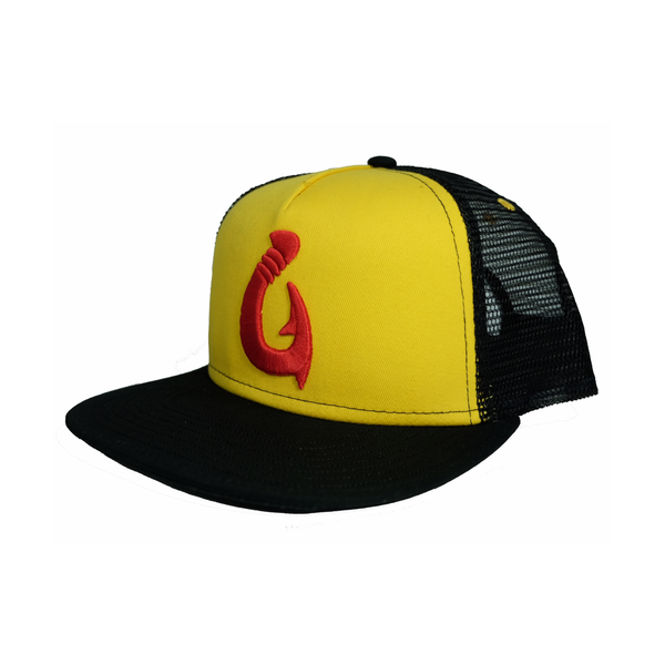 "Makau" Gold/Black Trucker By Tides Hawaii