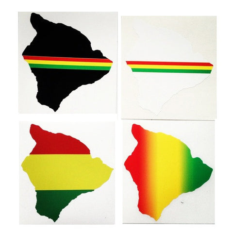 *Rasta Big Island 6" Diecut Sticker