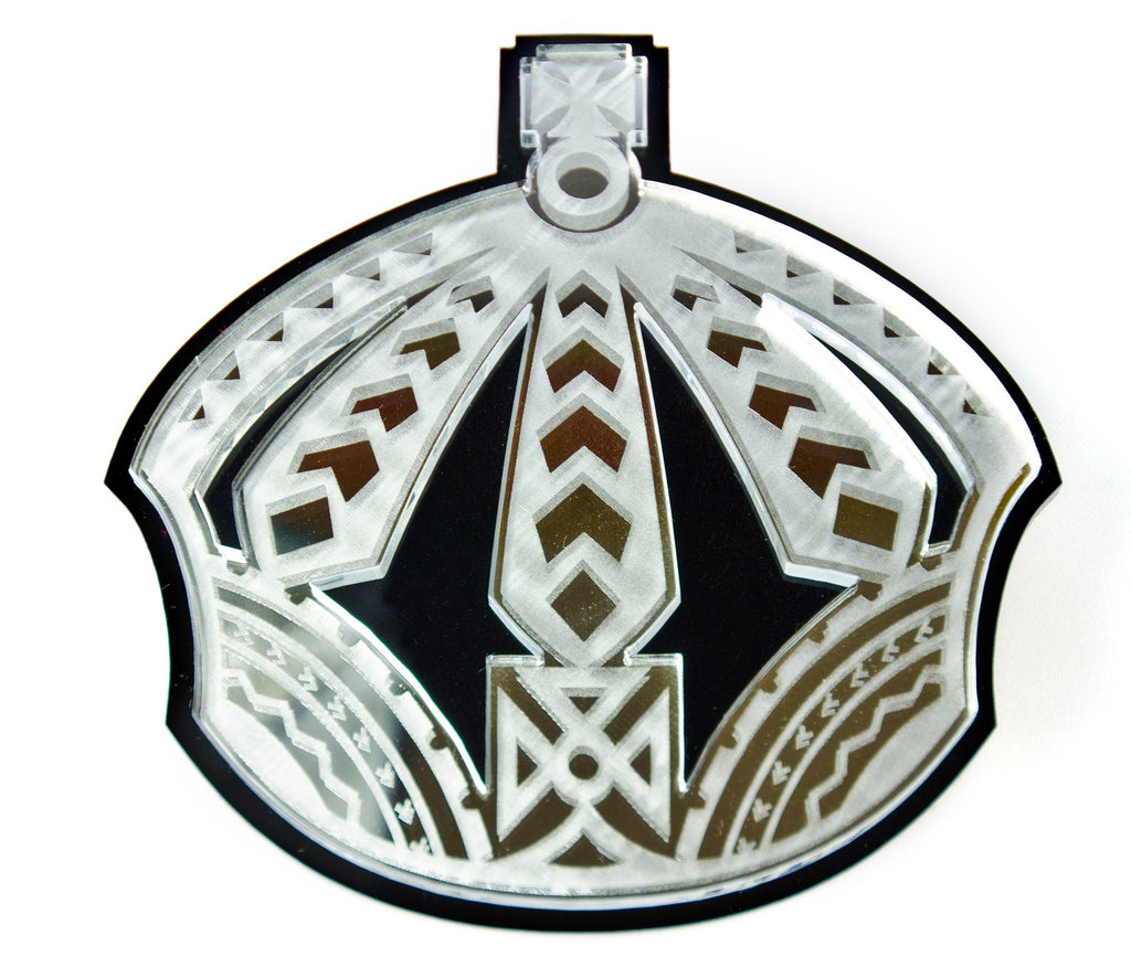 "Royalty Crown" Plexi-Decal By Island Silver (Silver on black)