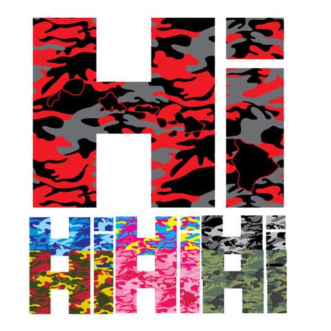 *Hi Chain Camo Sticker