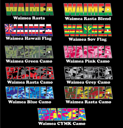 Waimea Impact Sticker (click for colors)