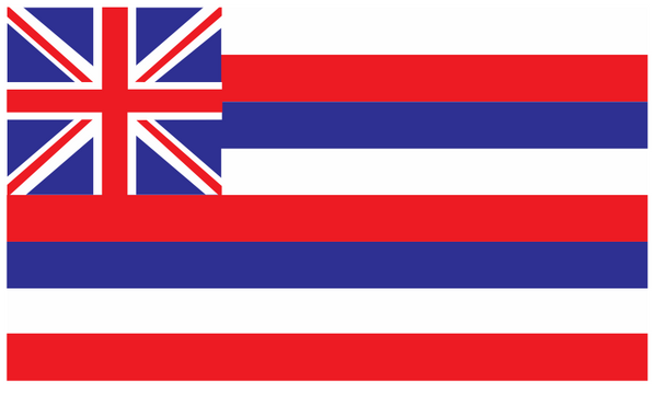 Hawaii Flag 5ft x 3ft (Fabric) (25pack)