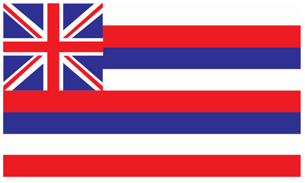 Hawaii Flag 5ft x 3ft (Fabric) (100pack)