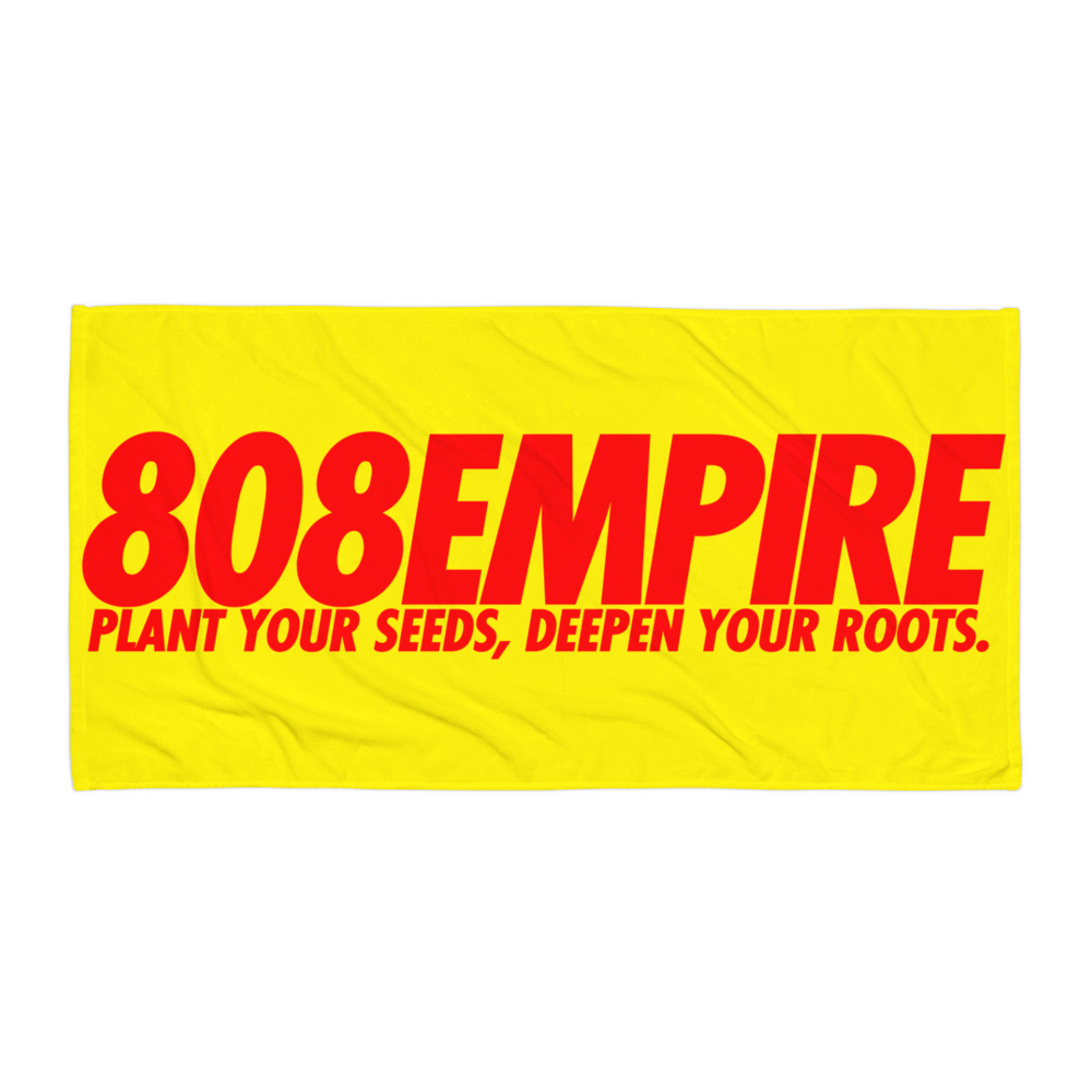*"Slacker " Yellow/Red Towel by 808 Empire