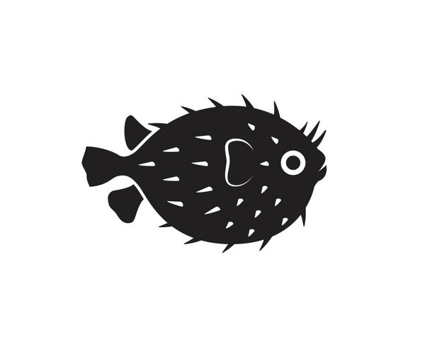 Puffer Fish Diecut Sticker
