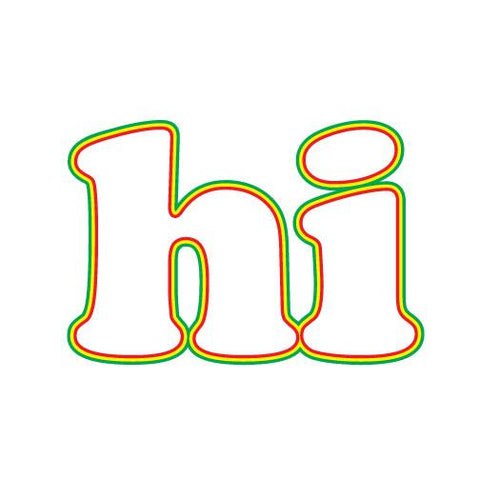 *Hi Rasta Lines Sticker