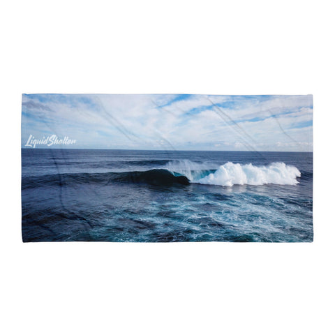 +"Keaukaha Blue" Beach Towel